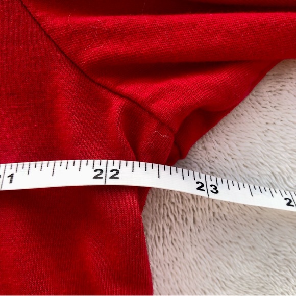George Tee Solid Red Shirt Top Sz. Large - Picture 7 of 7